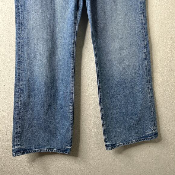 LOFT Petite High Rise Wide Leg Jeans Bright Mid Indigo Wash 28/6 - Picture 4 of 12